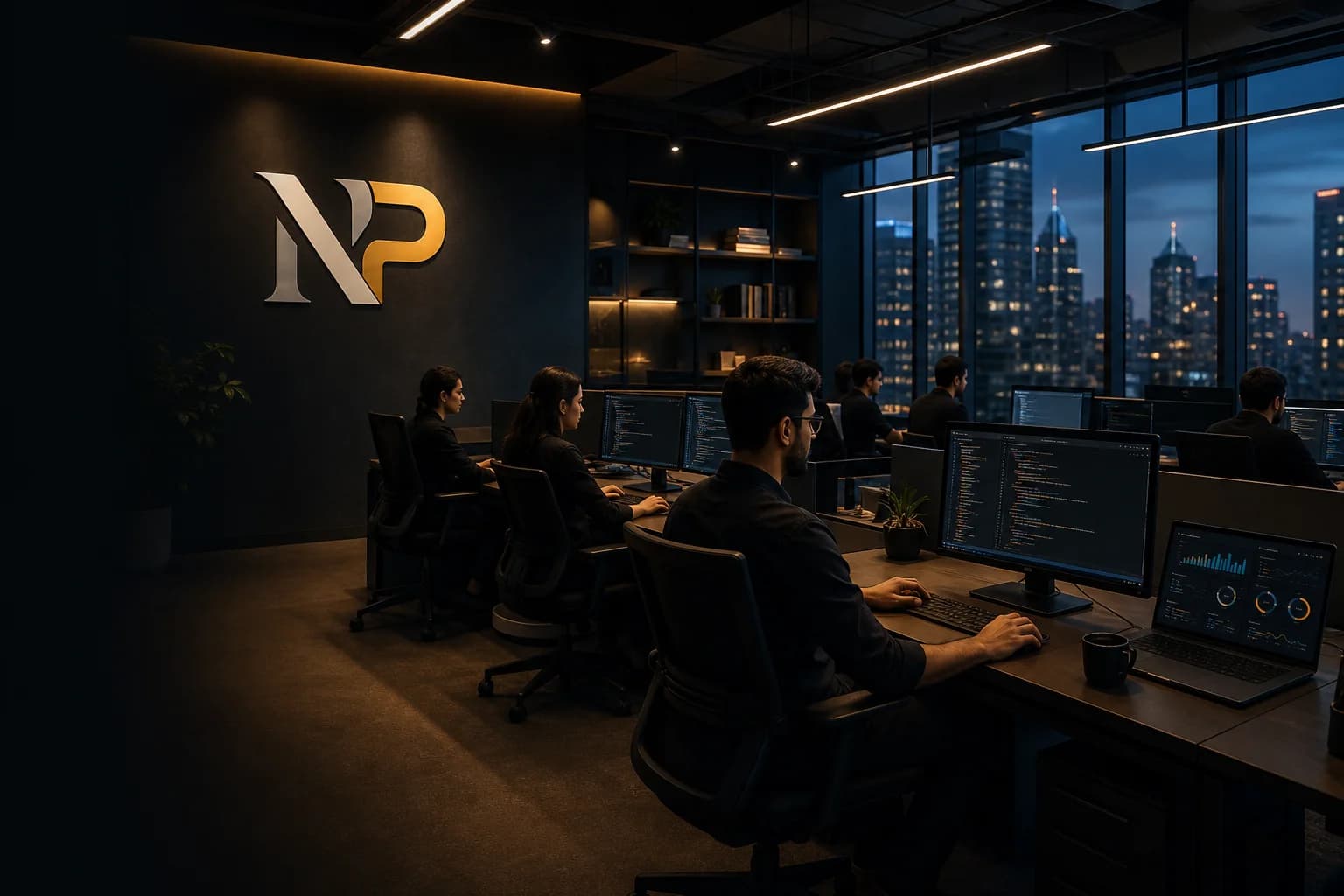 Modern technology workspace